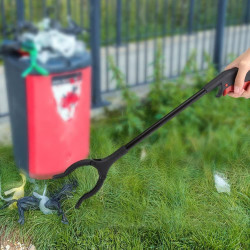 Cleste pentru colectarea deseurilor, cap rotativ, lungime 80 cm, negru