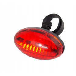Stop spate bicicleta, 5 LED-uri, impermeabil, 7 moduri iluminare, rosu