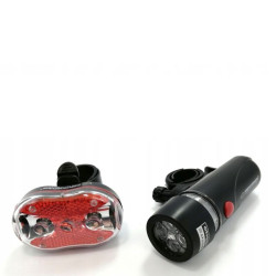 Set lanterna si stop bicicleta, LED, impermeabil, model universal