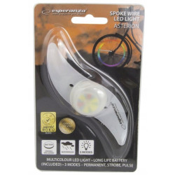 Lumina LED spite bicicleta, multicolor, 3 moduri iluminare, impermeabil