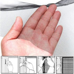 Plasa anti-insecte, montare geam, dimensiuni 130x150 cm, gri antracit