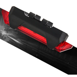 Stop bicicleta 5 LED-uri, acumulator reincarcabil USB, 5 moduri iluminare, impermeabil