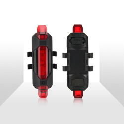 Stop bicicleta 5 LED-uri, acumulator reincarcabil USB, 5 moduri iluminare, impermeabil