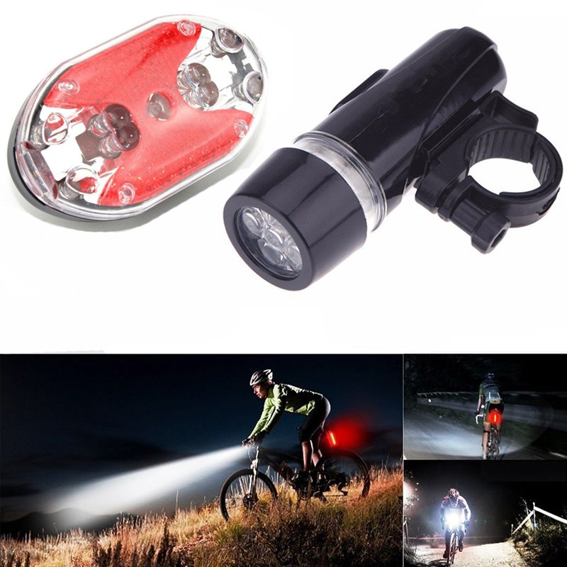 Set lanterna si stop bicicleta, LED, impermeabil, model universal