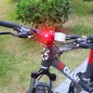 Lumini LED siguranta bicicleta, 3 moduri iluminare, aluminiu, fata-spate