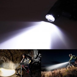 Lanterna frontala bicicleta, LED 180 lm, 3 moduri iluminare, clema