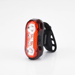 Stop bicicleta 5 LED-uri SMD, 120 lumeni, acumulator reincarcabil USB, 5 moduri lumina