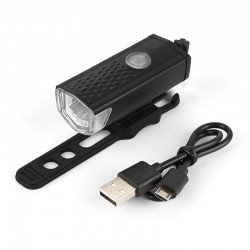 Lanterna bicicleta LED XPE, 250 lm, acumulator reincarcabil USB, 3 moduri iluminare