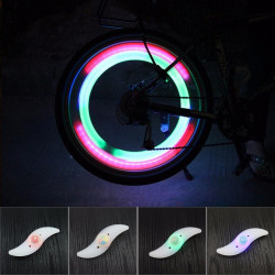 Lumina LED spite bicicleta, multicolor, 3 moduri iluminare, impermeabil