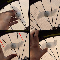Lumina LED spite bicicleta, multicolor, 3 moduri iluminare, impermeabil