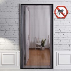 Plasa anti-insecte pentru usa, 2 parti, 75x250cm, gri antracit, Silverline