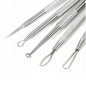 Set 5 pensete extractie puncte negre si acnee, 10 capete diferite, otel Set 5 pensete extractie puncte negre si acnee, 10 capete diferite, otel
