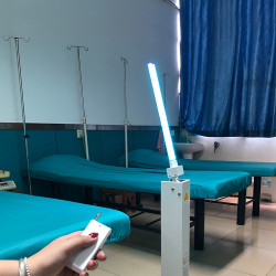 Lampa bactericida UVC profesionala 100W, portabila, pentru 85 mp, cu brat mobil, temporizator, telecomanda