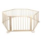 Tarc de joaca pliabil, lemn de pin, 5.4 mp, 6 panouri, inaltime 68 cm