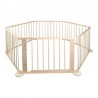 Tarc de joaca pliabil, lemn de pin, 5.4 mp, 6 panouri, inaltime 68 cm