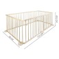 Tarc de joaca pliabil, lemn de pin, 5.4 mp, 6 panouri, inaltime 68 cm