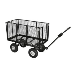 Carucior rabatabil pentru gradina, sarcina 600 kg, maner reglabil, husa 250 l