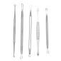Set 5 pensete extractie puncte negre si acnee, 10 capete diferite, otel Set 5 pensete extractie puncte negre si acnee, 10 capete diferite, otel