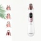 Aparat facial cu vacuum, pentru acnee, puncte negre, reincarcabil USB, 4 sonde, 3 trepte de putere Aparat facial cu vacuum, pentru acnee, puncte negre, reincarcabil USB, 4 sonde, 3 trepte de putere