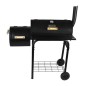 Gratar carbune BBQ smoker, grill si afumatoare, capac cu termometru
