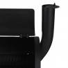 Gratar carbune BBQ smoker, grill si afumatoare, capac cu termometru