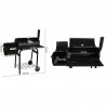 Gratar carbune BBQ smoker, grill si afumatoare, capac cu termometru