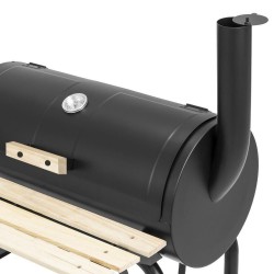 Gratar carbune BBQ smoker, grill si afumatoare, capac cu termometru
