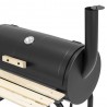 Gratar carbune BBQ smoker, grill si afumatoare, capac cu termometru