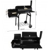 Gratar carbune BBQ smoker, grill si afumatoare, capac cu termometru