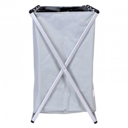Cos pliabil pentru rufe, capacitate 130 l, 3 compartimente, suport aluminiu