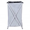 Cos pliabil pentru rufe, capacitate 130 l, 3 compartimente, suport aluminiu