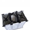 Cos pliabil pentru rufe, capacitate 130 l, 3 compartimente, suport aluminiu