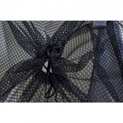 Cos pliabil pentru rufe, capacitate 130 l, 3 compartimente, suport aluminiu
