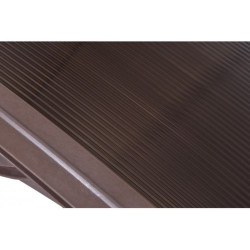 Copertina usa intrare, material policarbonat, 100x150 cm, filtru UV, maro