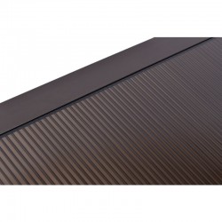 Copertina fixa policarbonata, 200x100cm, accesorii montare, culoare maro