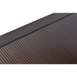Copertina fixa policarbonata, 200x100cm, accesorii montare, culoare maro