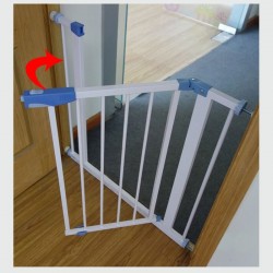Poarta de siguranta pentru copii, latime montare 75-85 cm, inaltime 76 cm, metal, pentru trepte