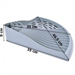 Suport uscare vesela, tacamuri, baza detasabila, 49.5x35 cm
