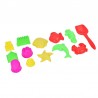 Kit nisip kinetic pentru modelaj, diverse forme, lopata, non-toxic, maro