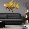 Set oglinzi decorative acrilice, hexagon, autoadezive, 8 bucati, auriu