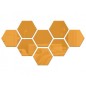 Set oglinzi decorative acrilice, hexagon, autoadezive, 8 bucati, auriu Set oglinzi decorative acrilice, hexagon, autoadezive, 8 bucati, auriu