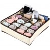 Organizator pliabil pentru sertare 40x30 cm, 24 compartimente pentru sosete, material textil