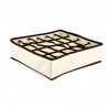 Organizator pliabil pentru sertare 40x30 cm, 24 compartimente pentru sosete, material textil
