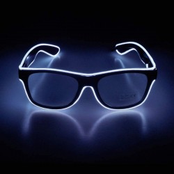 Ochelari party luminosi, fir El Wire cu 3 moduri de iluminare