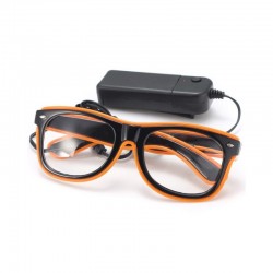 Ochelari party luminosi, fir El Wire cu 3 moduri de iluminare