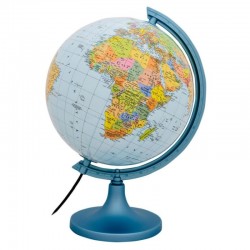 Glob pamantesc iluminat 25 cm, harta politica si fizica, cartografie detaliata