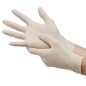 Manusi unica folosinta, latex pudrat, albe, 50 perechi/cutie, AJSIA Feel Manusi unica folosinta, latex pudrat, albe, 50 perechi/cutie, AJSIA Feel