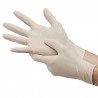 Manusi unica folosinta, latex pudrat, albe, 50 perechi/cutie, AJSIA Feel