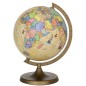 Glob geografic Travel, diametru 22 cm, harta politica, rute calatorie celebre
