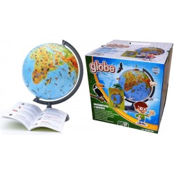 Glob pamantesc ZooGlobe, harta fizica-zoologica, diametru 22 cm, carte 275 animale